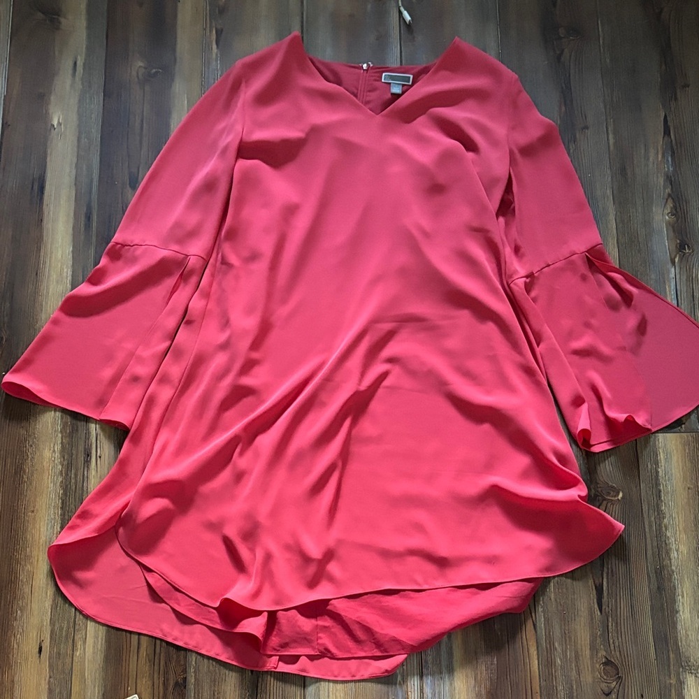 Chelsea 28 Red Flare Sleeve Dress Large